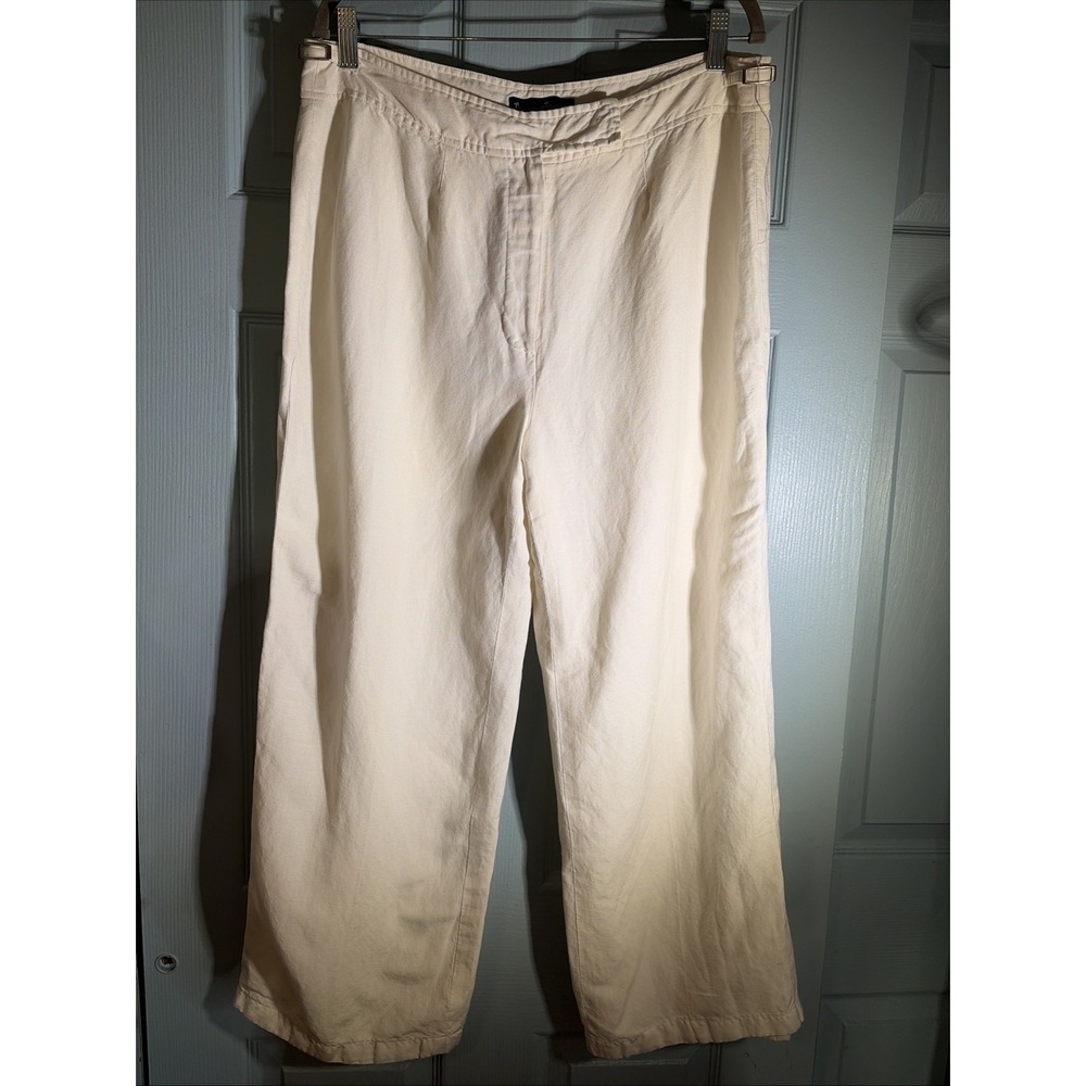 Mercer & Madison Linen Blend Wide Leg Pants Sz 14 Boho. Fully Lined.